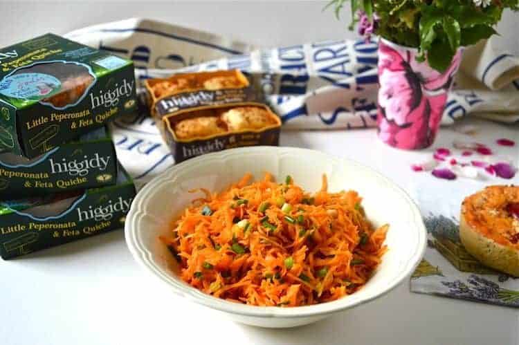 Simple Orange Ginger Carrot Salad for a Higgidy Picnic