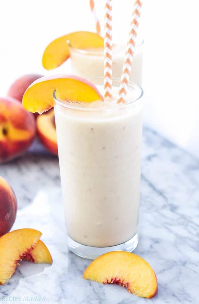 Peaches And Cream Oatmeal Smoothie