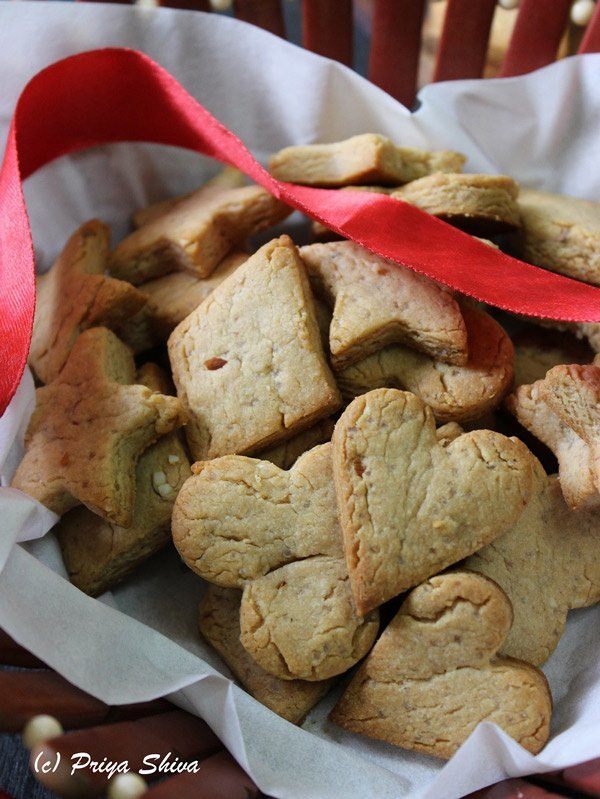 Peanut Butter Honey And Almond Shortbread Cookies