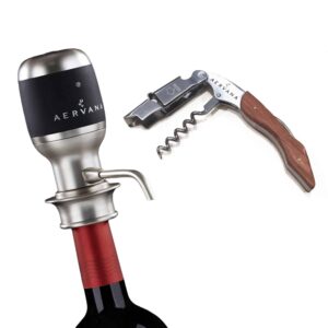 a, one-touch luxury wine aerator & the Aervana branded waiter's corkscrew.